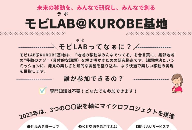モビLAB＠KUROBE基地