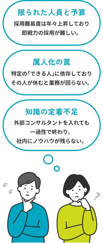 現場運営において、こんなお悩みはありませんか？
